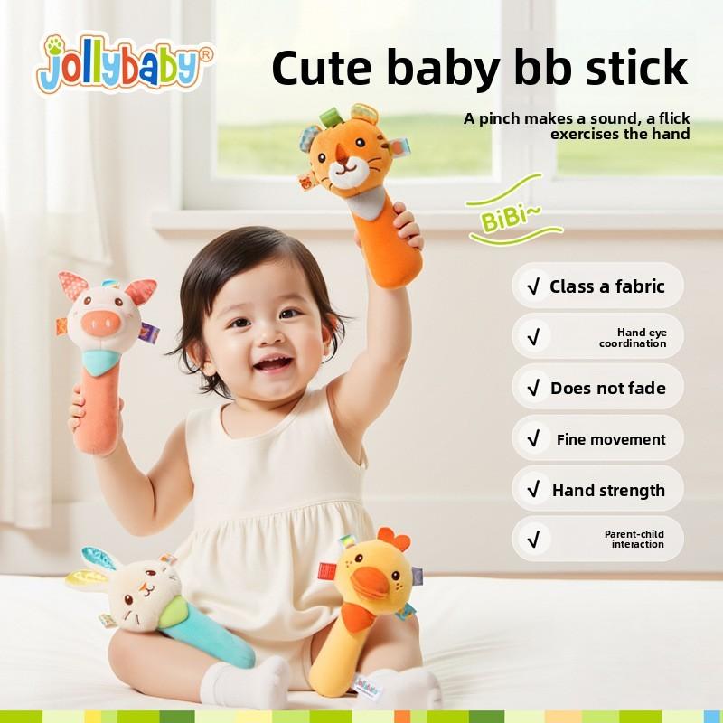Baby Hand Grip Toy With Rabbit Duck Design For Early Development And Comfort For Infants