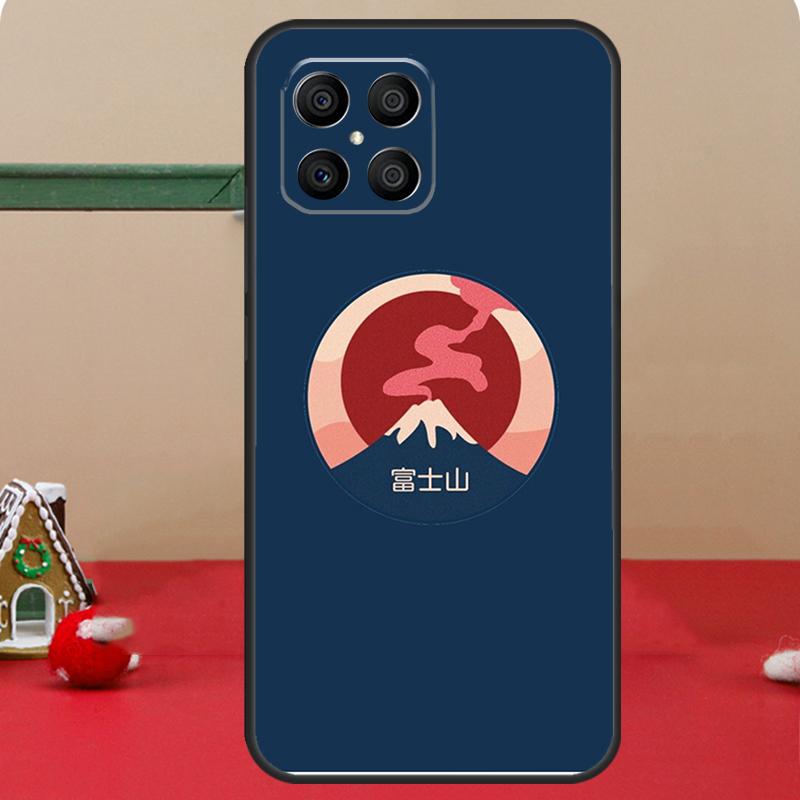Japanese Art Mount Fuji Case For Honor Magic 6 7 8 Pro Honor 400 200 70 90 Lite X8c X8b X9a X9b X9c X9d Win RT Cover