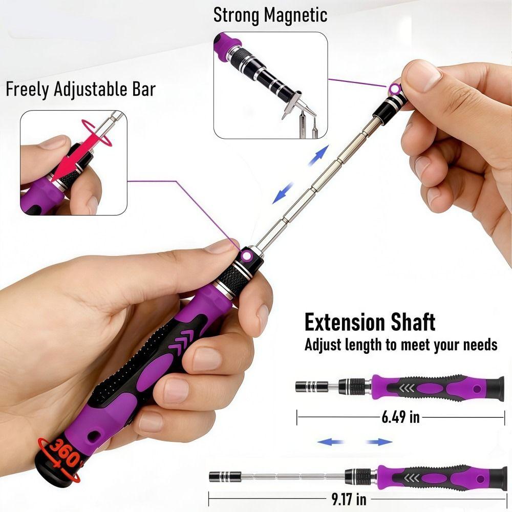 115 In 1 Precision Screwdriver Set Multifunctional Magnetic Repair Tool Kit For Computer Laptop Phone Macbook And Household Device Maintenance