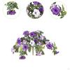 Artificial Morning Glory Flowers Fake Plant Faux Floral Silk Flower with Stem for Farmhouse Grave