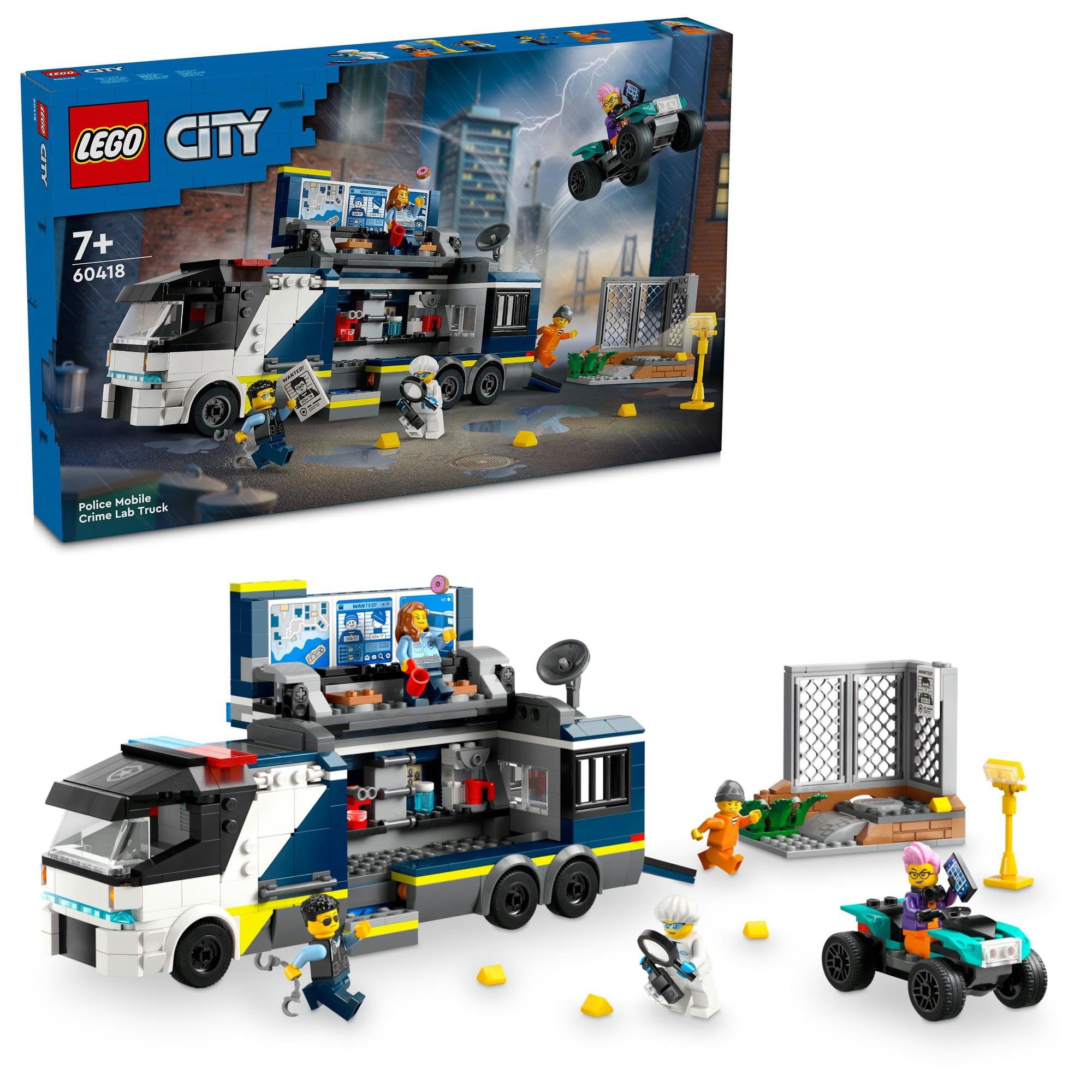 

LEGO City Police Truck Crime Lab Playset 60418