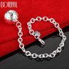925 Sterling Silver Bead Pendant Bracelet Wedding Jewelry