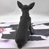 3D Printed Chihuahua Figurine, Modern Black Dog Statue, Plastic Puppy Sculpture for Desk Decoration, Gift for Pet Lovers