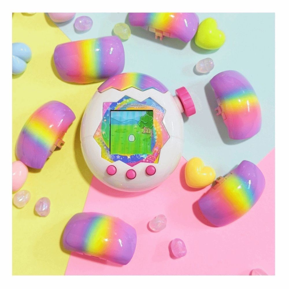 Rainbow Colors Shell Replacement Shell Modification for Tamagotchi Paradise Pet Machine Accessory