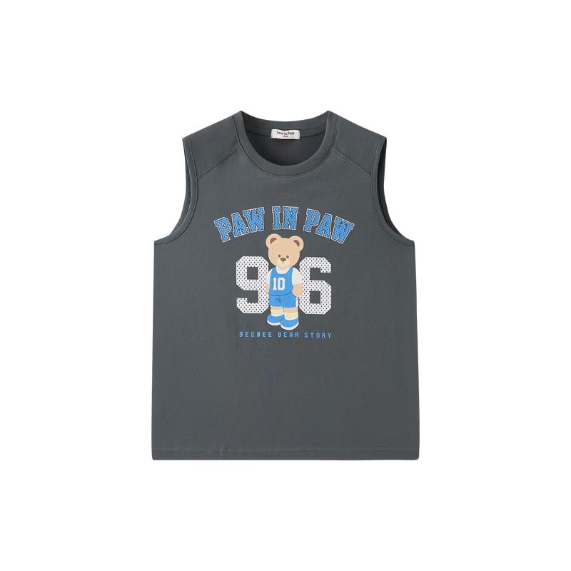 PawinPaw Boys Cartoon Bear Loose Fit Summer Tank Top 120
