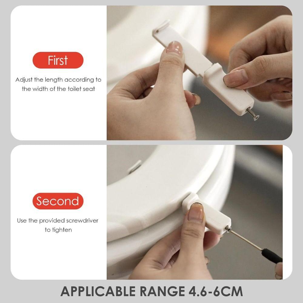 White Toilet Lid Lifter Plastic Toilet Seat Lifter Handle Accessories Toilet Lid Opener  Toilet