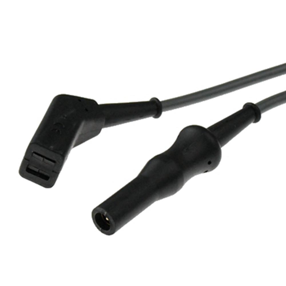 1 Pcs Reusable Bipolar Forceps Cable for Electrosurgical Coagulation Tweezers, 5/2mm Connector to Tab Connector Lead Socket