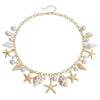 Fashion Natural Shell Conch Sea Star Imitation Pearl Tassel Pendant Waist Chain for Women Sexy Boho Summer Chain Belt Necklace