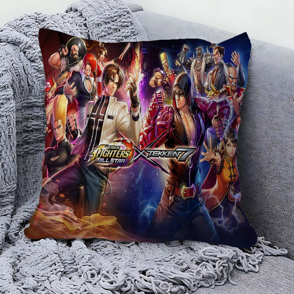 Fighting Game K-King of F-Fights Personalized Pillow Cover Kids Bedroom Wild Party Decor Pillowcase kid Birthday shower Gift
