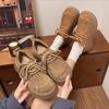 Casual Boken shoes spring new retro British style small platform single shoes