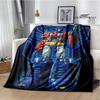 T-Transformers Cartoon Printed blankets picnic blanket Warm blankets Flannel Soft Cozy Blanket Home travel blanket Birthday Gift