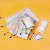 5PCS Thickened A4 File Bag Transparent Mesh Zipper Bag Waterproof Pvc File Bag Office Culture Test Paper Data Bag