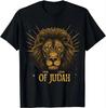 Jesus Lion of Judah Christian Gift for Men Women T-Shirt Vintage T Shirt Animal fashion short sleeves Top streetwear Ropa Hombre