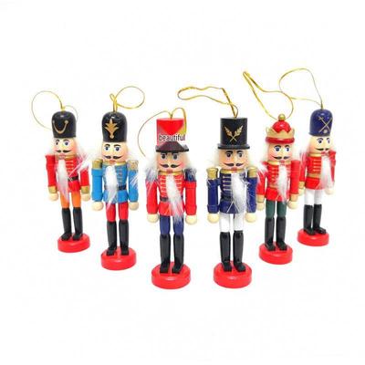 Wooden 12cm Nutcracker Soldier Christmas Ornament