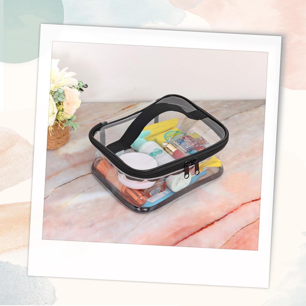 Astro Clear Pouch Vanity Pouch PVC transparent bag Transparent and visible contents Vanity case Large capacity Makeup Makeup Cosmetics Handheld