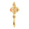 Prodotto Ecclesiastico Placcato Oro Croce Sacra di Gesù con Maria Personaggio Religioso Immagine Presepe Regalo Religioso Decorazione Altare Ortodosso