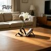 3D Printed Wave Bookshelf, Modern Abstract Ribbon Style Book Stand, Elegant Desk Organizer for Book Magazines, Flower Vase Home Office Decor