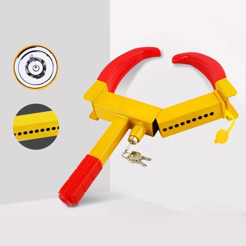 Heavy Duty Tire Lock Wheel Clamp, Portable Anti-Theft Car Truck Trailer Tire Claw Lock, Universal Auto Security Accessory