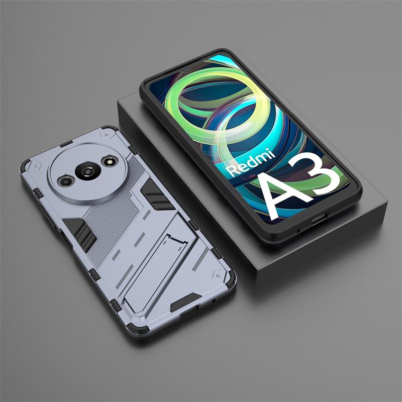 

Для Xiaomi Redmi A3 4G чехол магнитная подставка бронированная задняя крышка для Redmy Readmi Radmi Redme A3 RedmiA3 A 3 3A 4G чехлы для телефонов Fundas For Redmi A3 4G серый