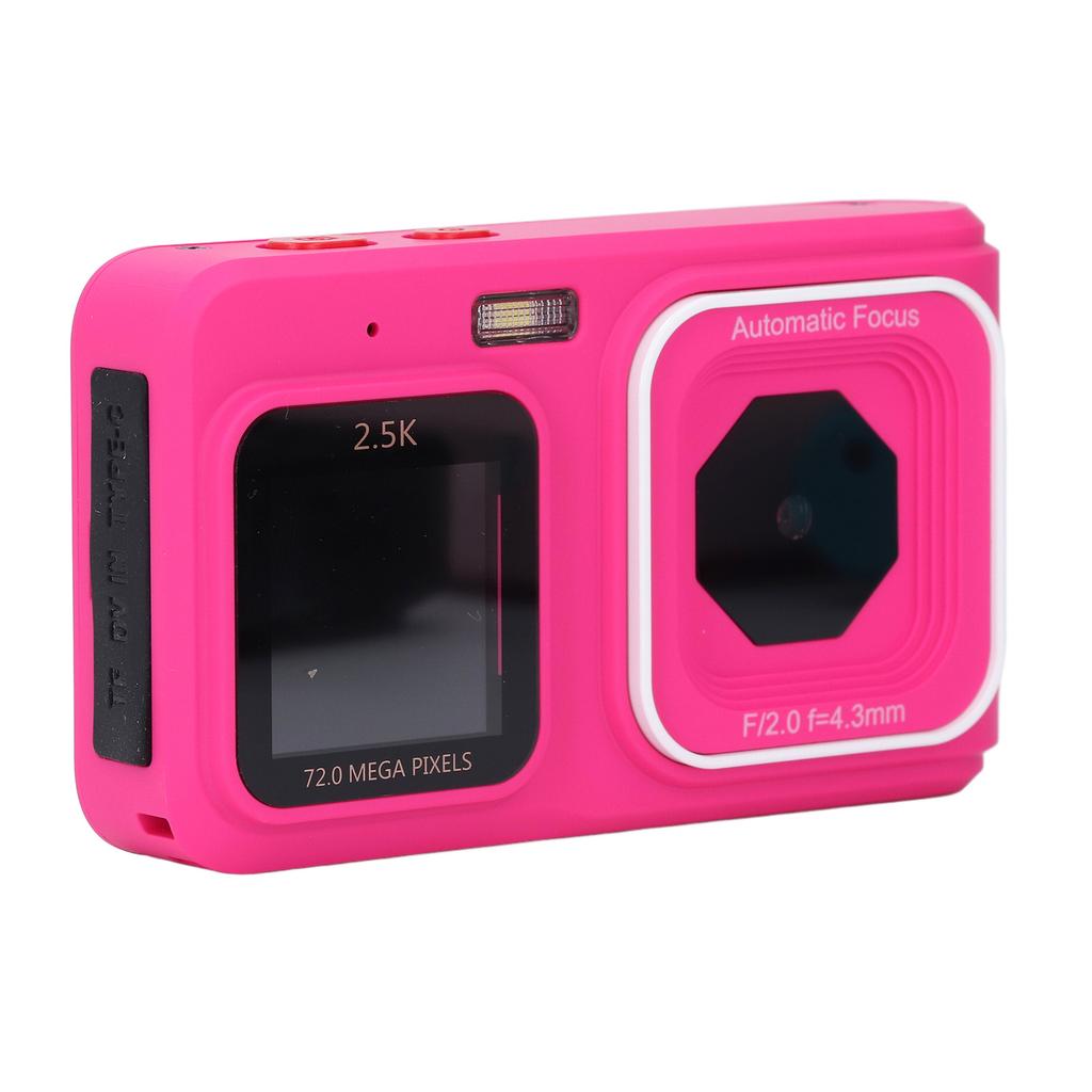 Digitalkamera 72MP 2.5K Videoausgabe Dual-Screen Kompaktkamera 16x Zoom Autofokus Selfie-Kamera für Reisen Zusammenkünfte