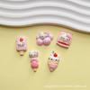 10Pcs New Mini Kawaii Cartoon Bright Food Kittenseries Flat Bottom Scrapbook  Diy Jewelry Making Hairwear Accessorie A36