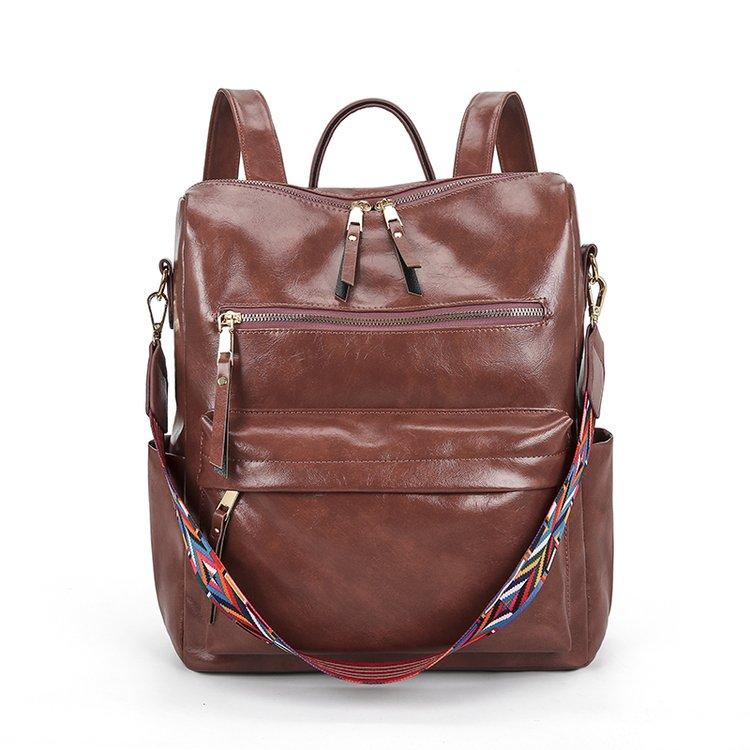 

Рюкзак большой емкости в стиле ретро, ​​женский рюкзак из искусственной кожи, женский рюкзак, дорожные рюкзаки, школьные сумки на плечо, рюкзак Mochila