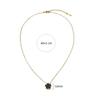 Lucky Five Flowers Clover Double Sided Pendant Necklaces For Women Girls Stainless Steel Simple Fashion Jewelry Accessories