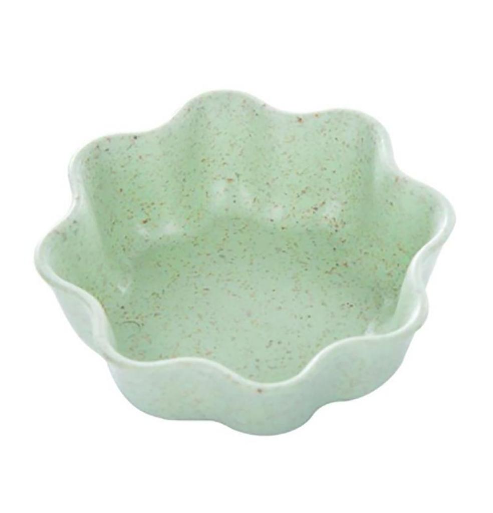 Heart,Flower Shape Wheat Straw+PP Material Appetizer Plates Smooth Edge Kitchen Supplies Tableware Mini Bowls Seasoning Dish