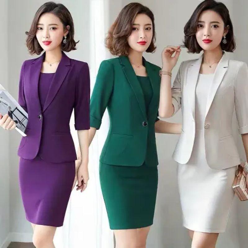 Brand Discount Store Mall Counter Withdraw from Cupboard Women Clothes Tail Clearance Professional Small Suit Set Women's Coat Dress