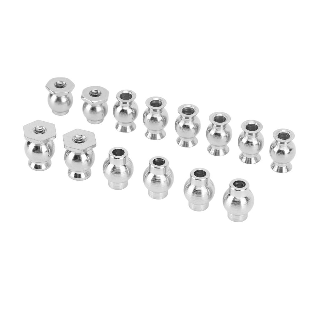 14PCS RC Shock Absorber Ball Head Iron RC Car Shock Damper Ball Head Spare Parts for ZD Racing 1 8 RC Cars