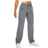 Women's Hiking Pants Waterproof Sweatpant Elastic Waist Zipper Multi-Pocket Casual Sports Trouser