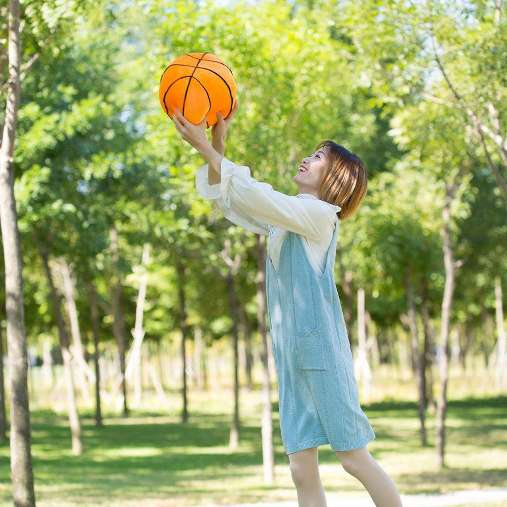 Throw Pillow Basketball Plush Toys Simulation Ball Plush Pillow Football Stuffed Toys Sofa Cushion