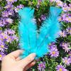 50Pcsdiy Handmade Feathers Flat Turkey Feathers Large Head Piece Feathers, Mask Decorative Clothing Material