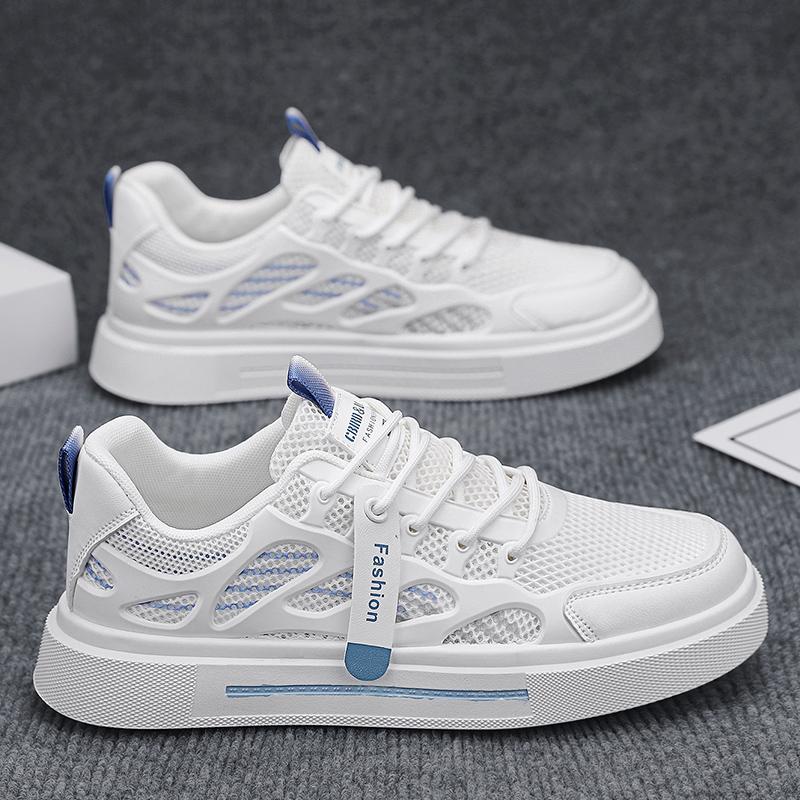 Summer Breathable Mesh Casual Board Shoes Light Sports Soft Sole Height Gradual Change Color Small White Tide Shoes