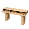160 cm Console Table, Farmhouse Desk Behind the Couch, Wooden Rectangle Entrance Desk, Narrow Long Sofa Table Accent Stand for Hallway, Bedroom,