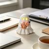 Farmhouse Halloween Decor Glowing Ghost Figurine, LED Light Up Ghost, Tabletop Pastoral Holiday Display for Tiered Tray Mantel Shelf And Indoor Autumn