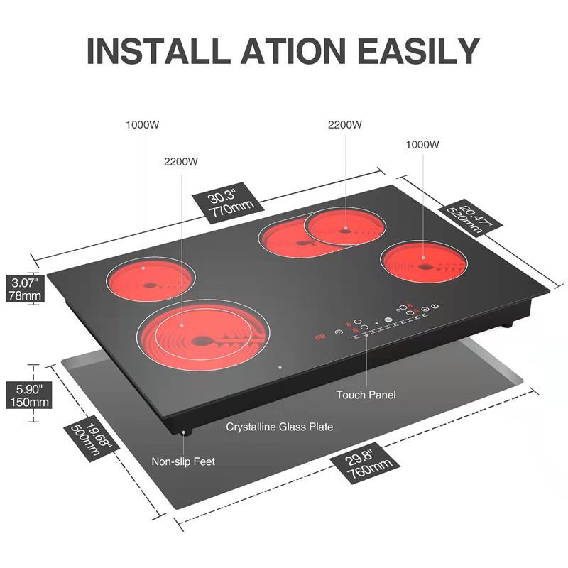 High-Power Multi-Head Electric Ceramic & Induction Cooker