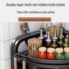 3-Tier Stainless Steel Kitchen Corner Storage Rack