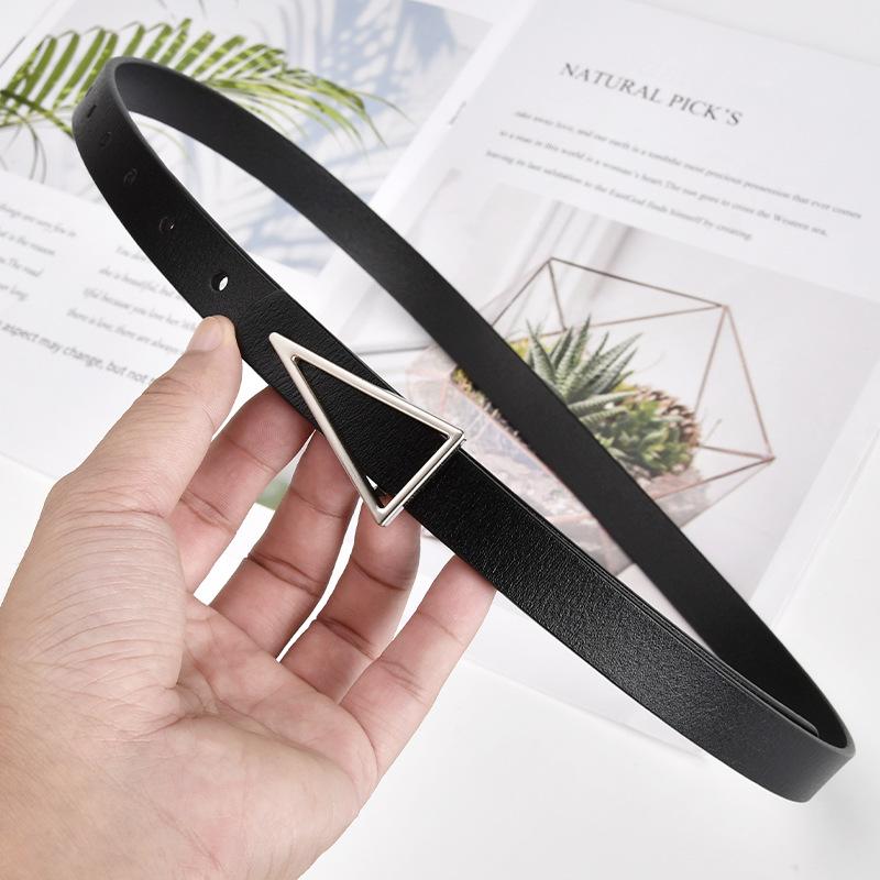 

Треугольный Женский Ремень из Натуральной Кожи Женский Кожаный Ремень Украшение Универсальный Джинсы Повседневные Брюки Юбка 105cm