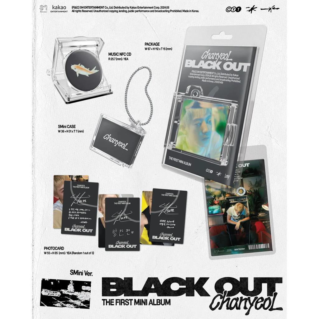 CHANYEOL - 1st Mini Album : Black Out [SMini Ver.] (Smart Album)