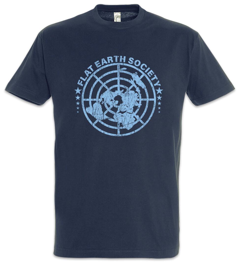 Flat Earth Society T-Shirt Astronaut Society Symbol Sign Logo Fun Space Cosmos XXL