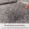 Superfiber Recycled Non-slip Bathroom Mat: Thick Jacquard, Strong Water Absorption