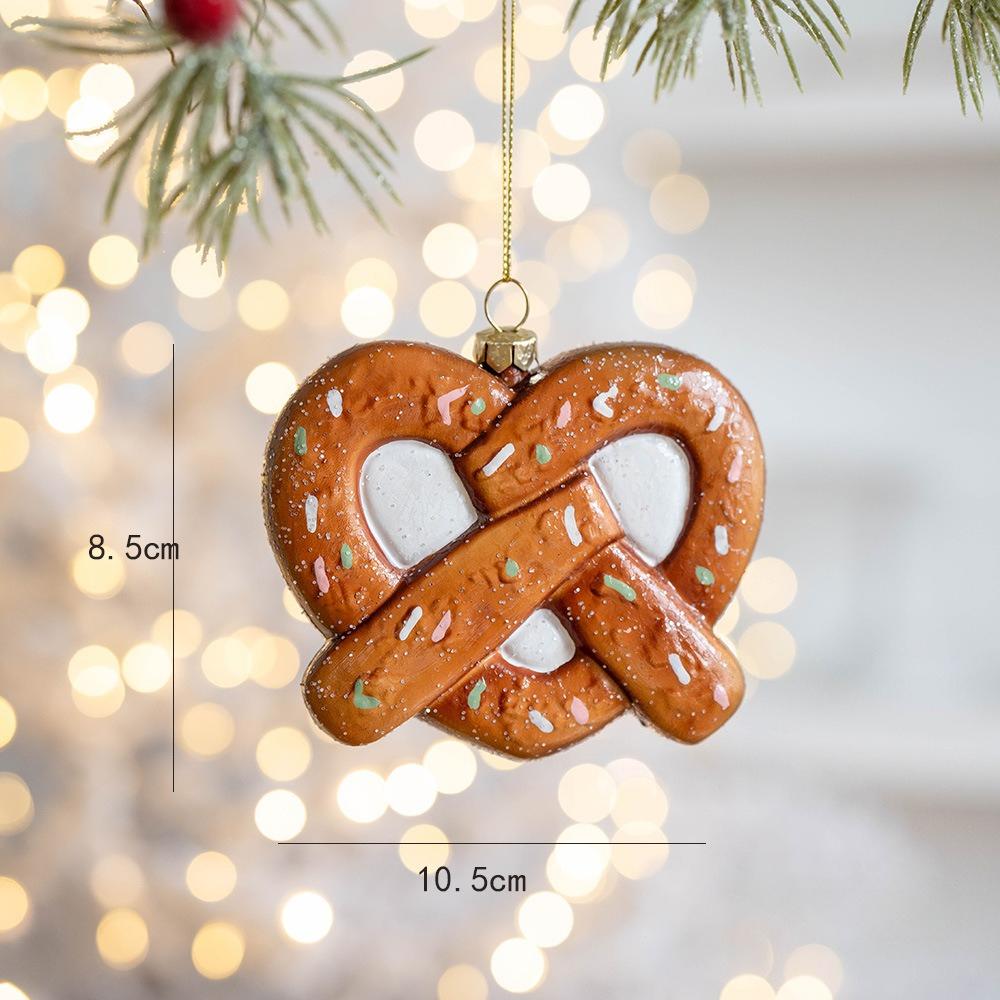 1PC Gingerbread Color Old Man Biscuit Pendant Christmas Tree Decoration Pendant Christmas Tree Ornament Christmas Decoration Small Gift