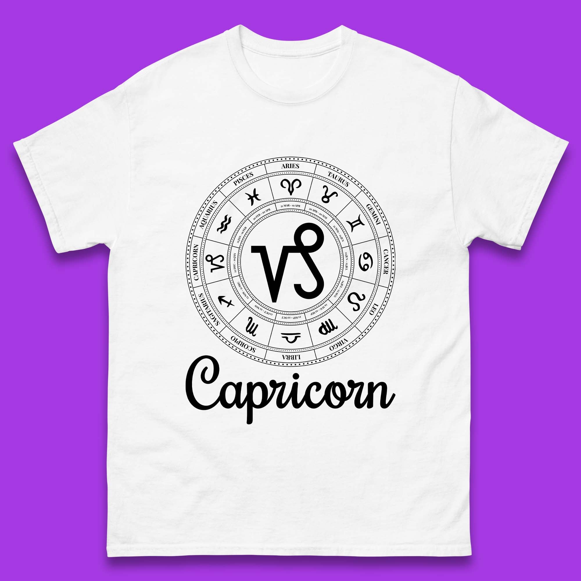 Capricorn Mens T-Shirt Womens Tops Tees M