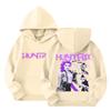 Women's Hooded Gradient Printed Long Sleeved Sweatshirt Loose Women's Sweatshirt  Sweatshirt