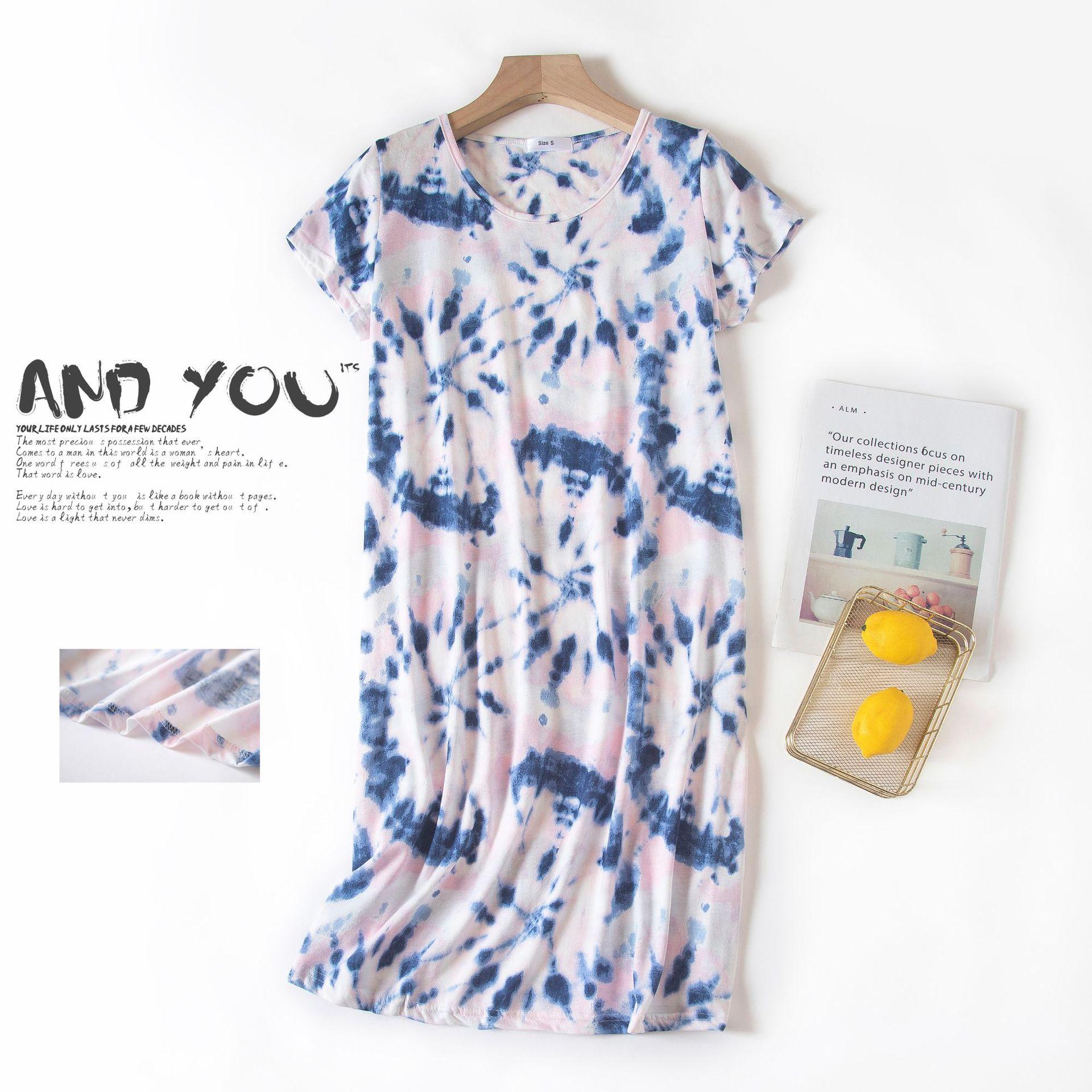 

Летняя женская ночная рубашка больших размеров с коротким рукавом, милая одежда для сна с героями мультфильмов, милые ночные рубашки с круглым вырезом, пижамы, женская хлопковая пижама XL