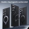 Carbon Fiber Texture Case for Samsung Galaxy S25 S24 S23 Plus Ultra for Magsafe Wireless Charging Magnetic Ring Holder Cover