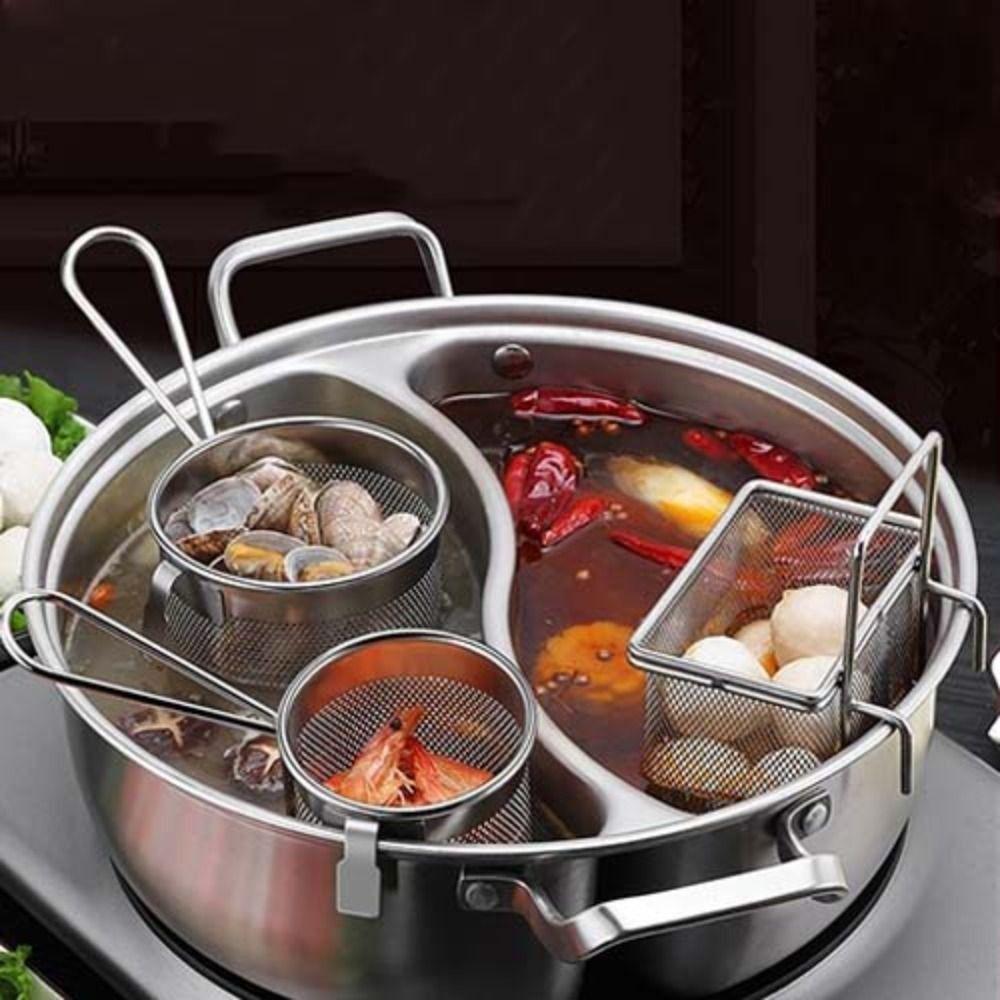 Chip Fryer Hot Pot Shop Noodles Cooking Tools Hot Pot Spoon Filter Net Vermicelli Screen Fry Basket