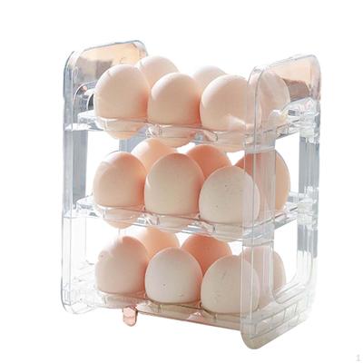 Compact Egg Storage Container for Refrigerator with Easy-Grip Handle