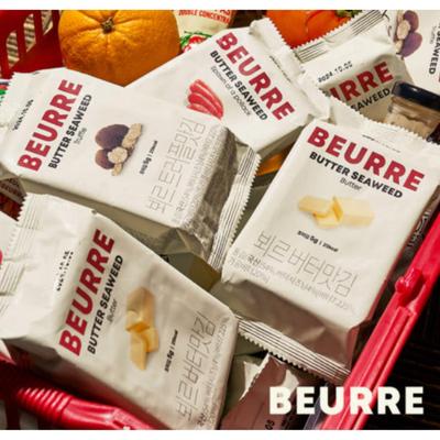 [Beurre] Butter Seaweed Snack 1Pack(9Pcs) 5Types